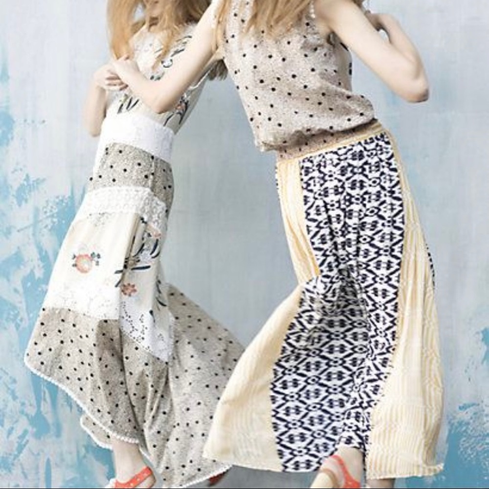 Rare Anthropologie Leifnotes Field Biology Maxi Dress